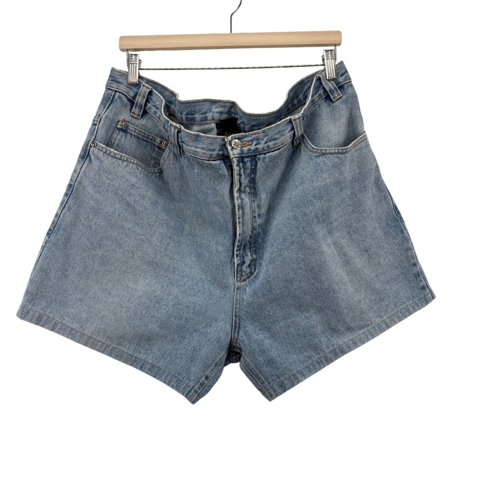 Route 66 Relaxed Fit Denim‎ Mens Shorts 42 Light Blue Wash Vintage High Rise VTG